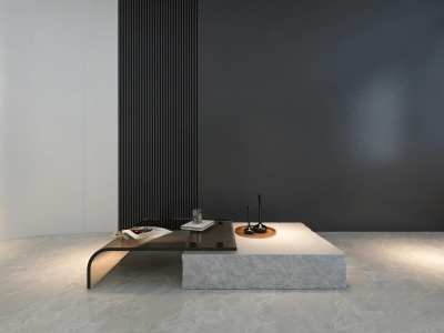 现代茶几3D模型下载